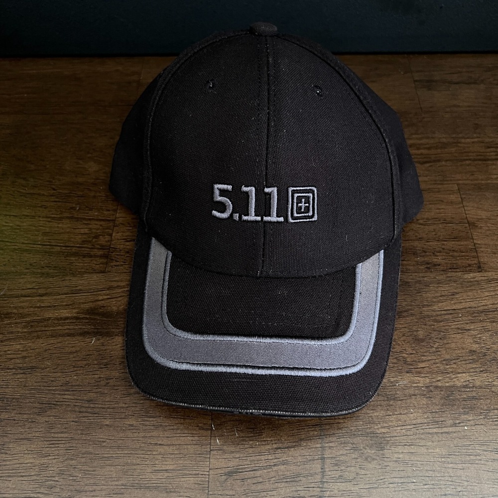5.11 TACTICAL Black Baseball Cap Hat Strap Back One Size